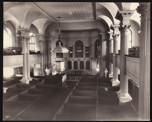 Interior view of King's Chapel, Tremont Street, Boston, Mass., August 1, 1895