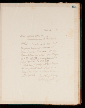 Thomas Lincoln Casey Letterbook (1888-1895), Thomas Lincoln Casey to Hon. William Lochner, May 16, 1893