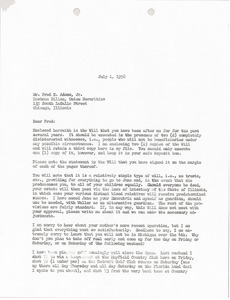 Letter from Mark H. McCormack to Fred E. Adams