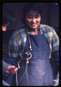 Shanghai market -- man with eggs