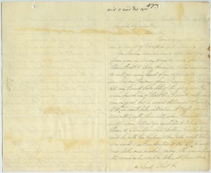 Letter from Otis Webb to Joseph Lyman