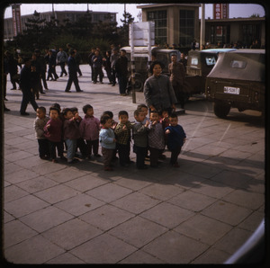 Children at the railroad station