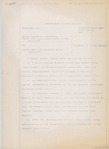 Affidavit of Robert Tucker