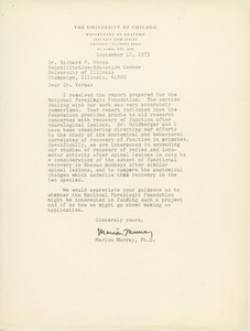 Letter from Marion Murray to Richard P. Veraa