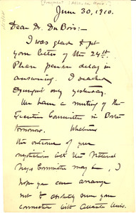 Letter from Atlanta University to W. E. B. Du Bois
