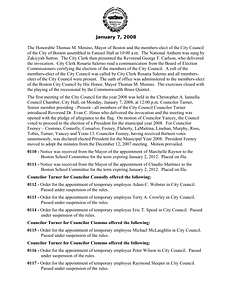 City Council meeting minutes