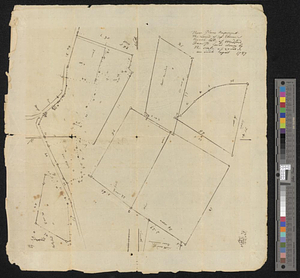 These plans represent the land of Capt Ebenezer Brook, late of Medford