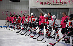 Reading women hockey players remembering those passing away from cancer