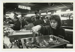 Lisa Pereira snares some chicken