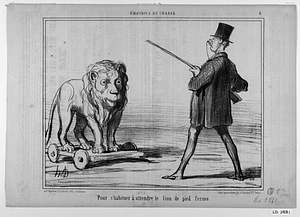 Pour s'habituer a attendre le lion de pied ferme.