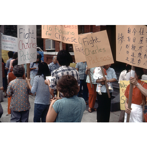 Protestors demonstrate for housing rights