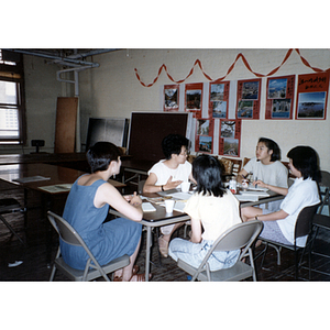 Suzanne Lee at worker rights meeting