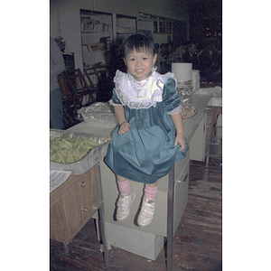 Girl at Chinese Progressive Association anniversary event