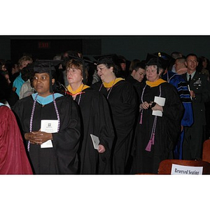 Faculty and students proceed into School of Nursing convocation