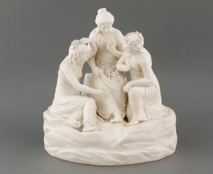 Sculpture of Three Seated Women