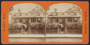 Stereograph of Wadsworth House, Cambridge, Mass., 1876