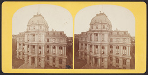 Stereograph of Old City Hall, School Street, Boston, Mass., undated