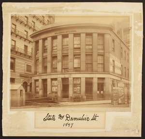 Exterior view of the first Brazer Building, State and Devonshire Streets, Boston, Mass., 1897