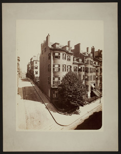 Exterior view of 27 Beacon Street and corner of Bowdoin Street, Boston, Mass.