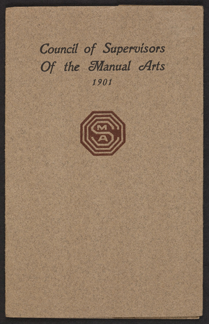 Council of Supervisors of the Manual Arts, location unkown, 1901