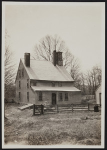 Exterior view of the rear of the Arnold House, Lincoln, Rhode Island, no date.