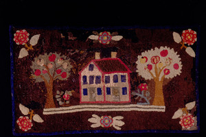 "Apple Tree Farm" hooked rug, Cogswell's Grant, Essex, Mass., undated