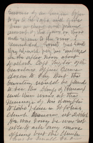 Thomas Lincoln Casey Notebook, November 1888-January 1889, 05, services of an Engineer offer
