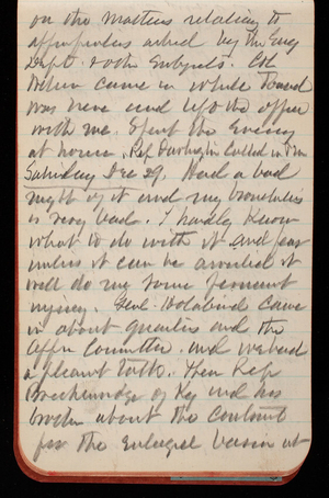 Thomas Lincoln Casey Notebook, November 1888-January 1889, 72, on the matters relating to