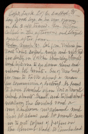 Thomas Lincoln Casey Notebook, February 1893-May 1893, 51, Capt Luck C of E called to
