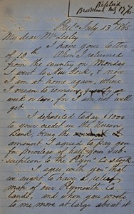 Letter from Henry Winsor to J. Peter Lesley