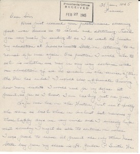 Letter from William P. Ryan to Massachusetts State College