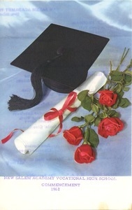 Graduation for the 1962 New Salem Academy vocational high school graduation