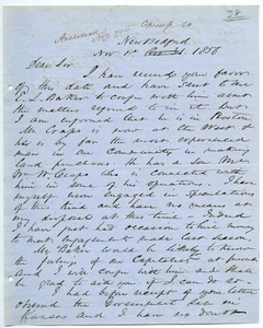 Letter from J. D. Elroy to Joseph Lyman