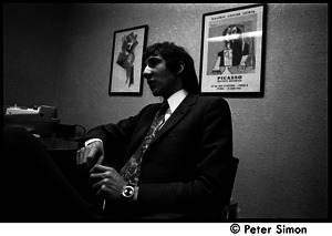 Pete Townshend: seated for an interview