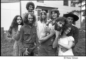 Kiki McEntee (4th from right) and Cathy Brown (right) with group