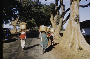 Women carrying baskets of produce to market in Ranchi