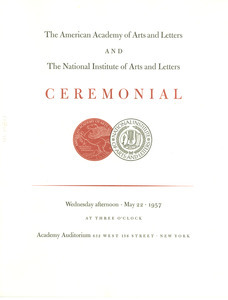 Annual Ceremonial Program