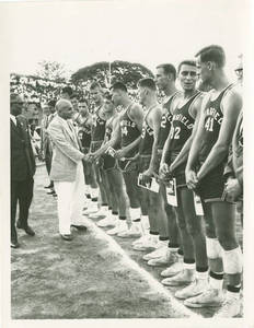 1965 Far East Tour, Springfield College Men's Basketball Team Congratulated