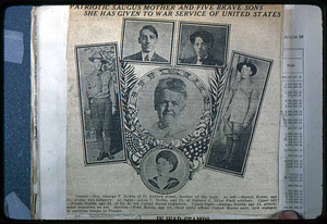 Mrs. George Hobbs Family, 5 Sons in War