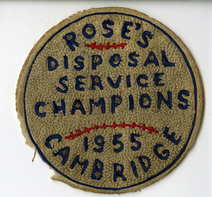 Rose's Disposal Service baseball patch