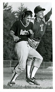 Joe Vieira playing baseball