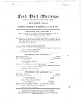 Ford Hall Meetings program, 1/5-1/26/1913