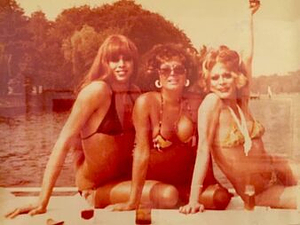 A Photograph of Marlow Monique Dickson and Friends Posing in Swimsuits