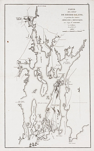 Partie de l'état de Rhode-Island et position des armées Américaine et Britannique au siege de Newport et à l'affaire du 29 Août 1778