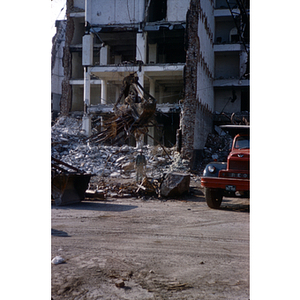 Boston Storage Warehouse under demolition