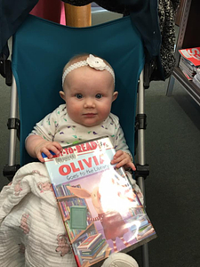 Baby's first library visit