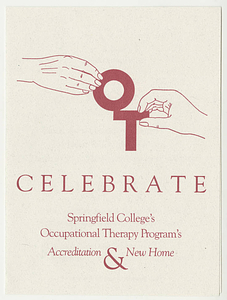Occupational Therapy accreditation and open house program (May 1, 1992)
