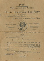 Centennial Tea Party flier