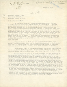 Letter from Phelps-Stokes Fund to Robert E. Park