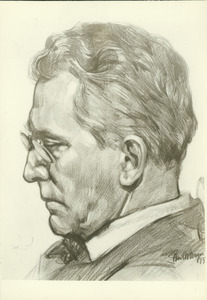 Hugh P. Baker in pencil drawing